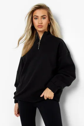 Super Oversized Half Zip Sweater