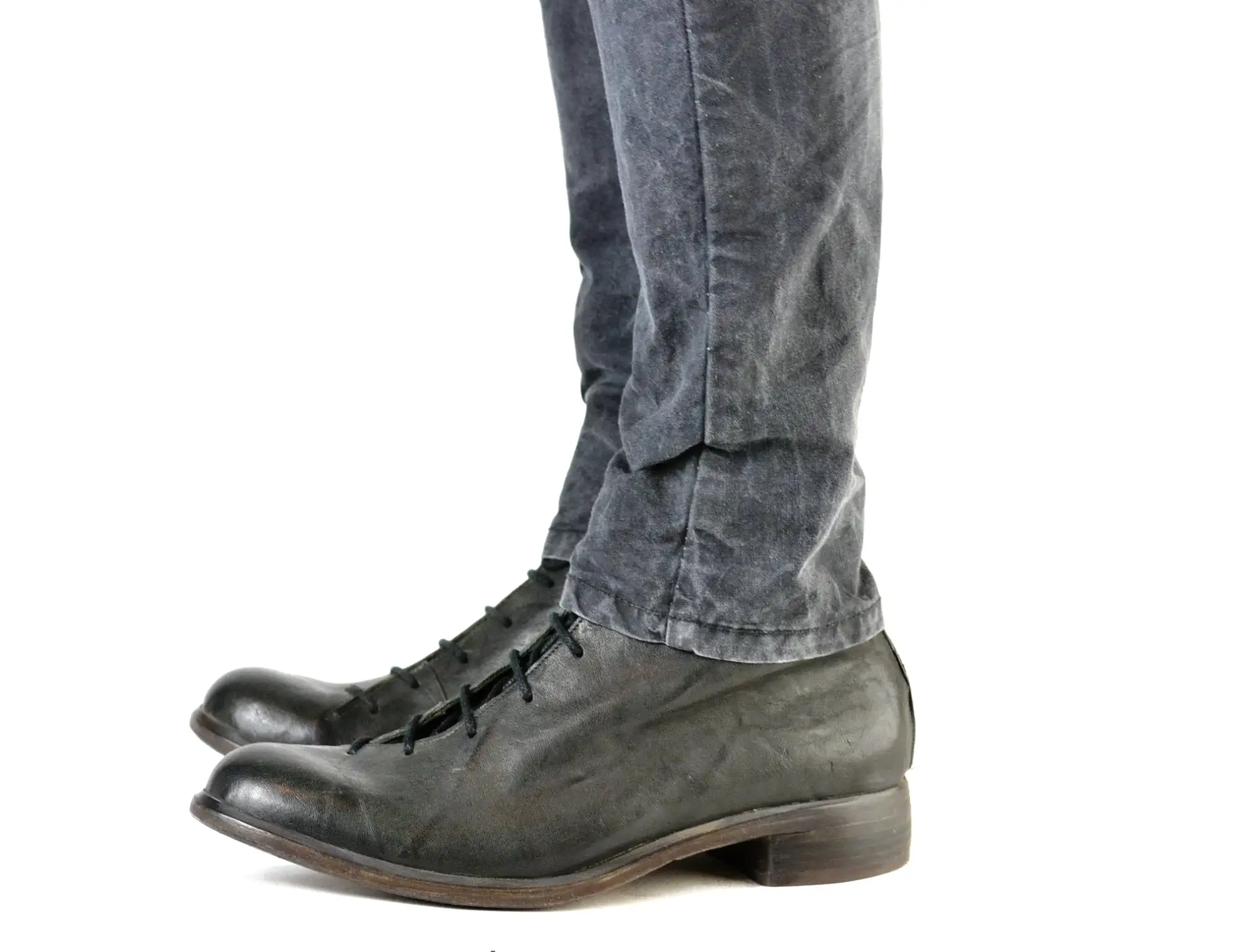 Suture Boot  |  Black Washed