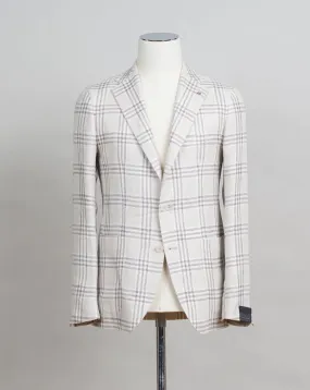 Tagliatore Checked Jacket / Light Beige