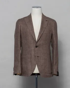 Tagliatore Linen & Wool Jacket / Brown