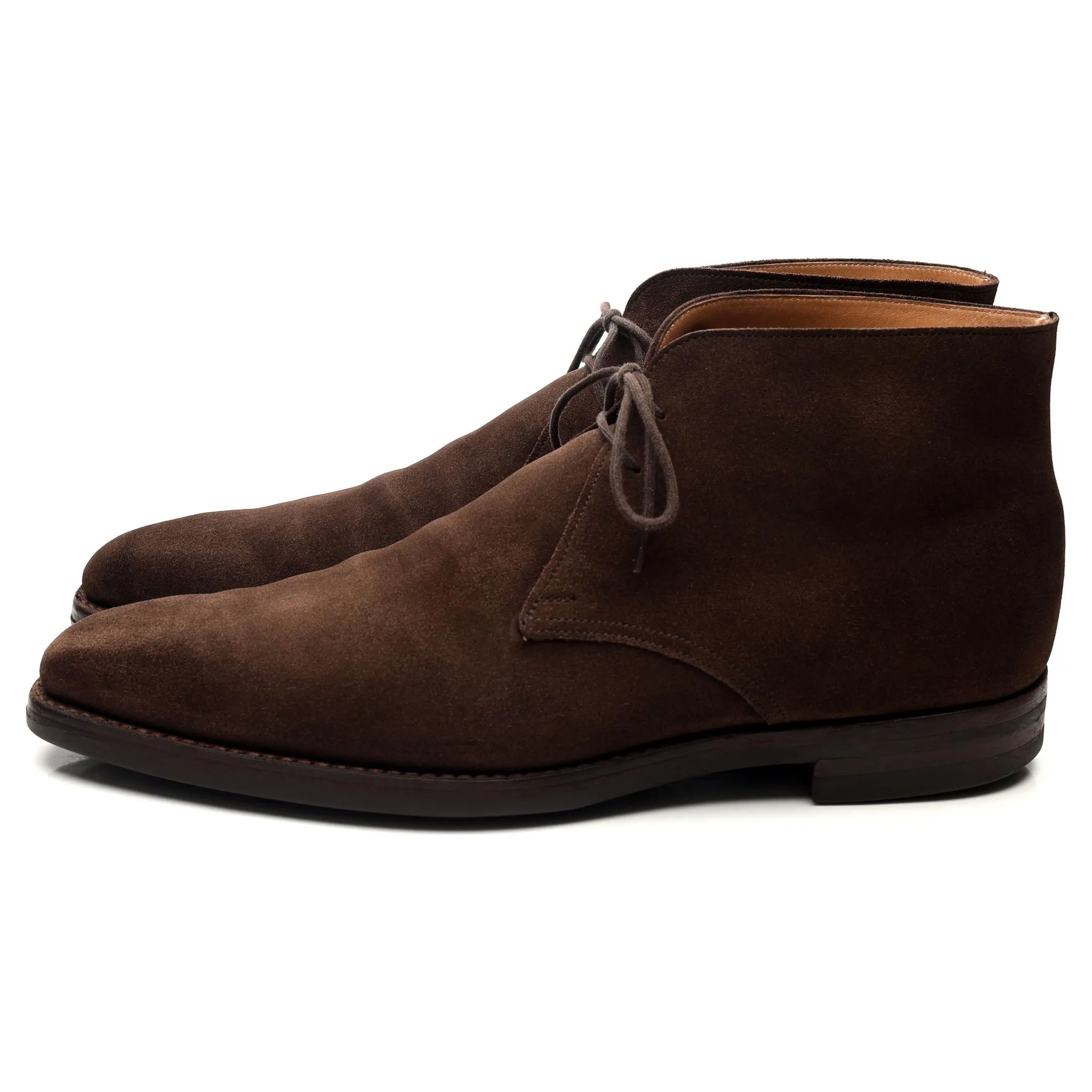 'Tetbury' Dark Brown Suede Chukka Boots UK 10 E