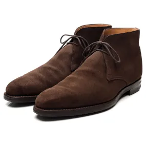 'Tetbury' Dark Brown Suede Chukka Boots UK 10 E