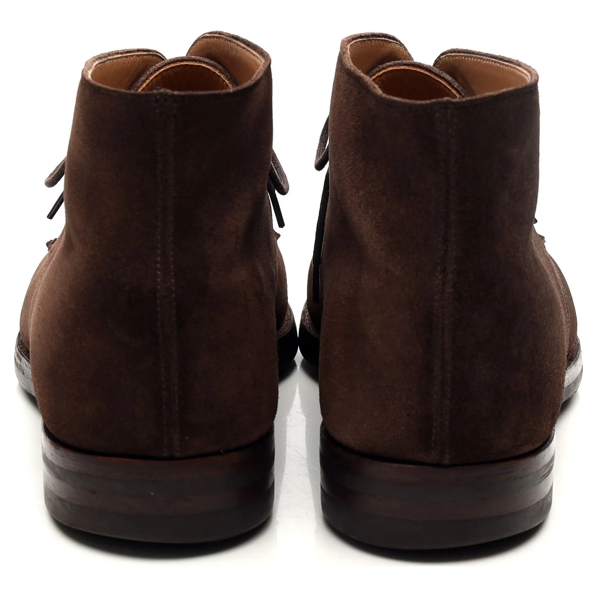 'Tetbury' Dark Brown Suede Chukka Boots UK 10 E