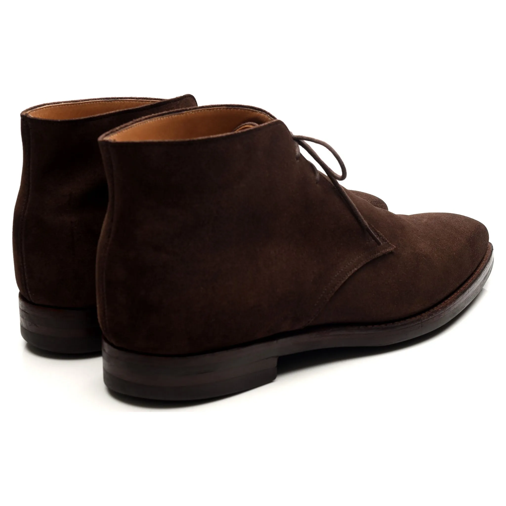 'Tetbury' Dark Brown Suede Chukka Boots UK 10 E