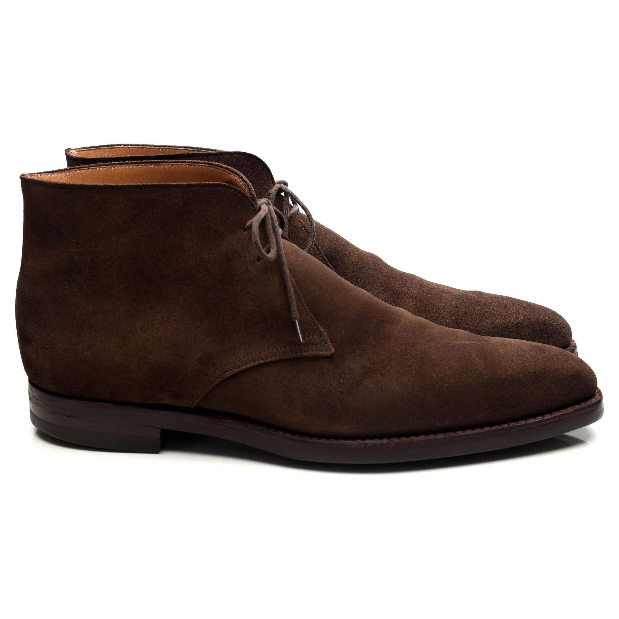 'Tetbury' Dark Brown Suede Chukka Boots UK 10 E