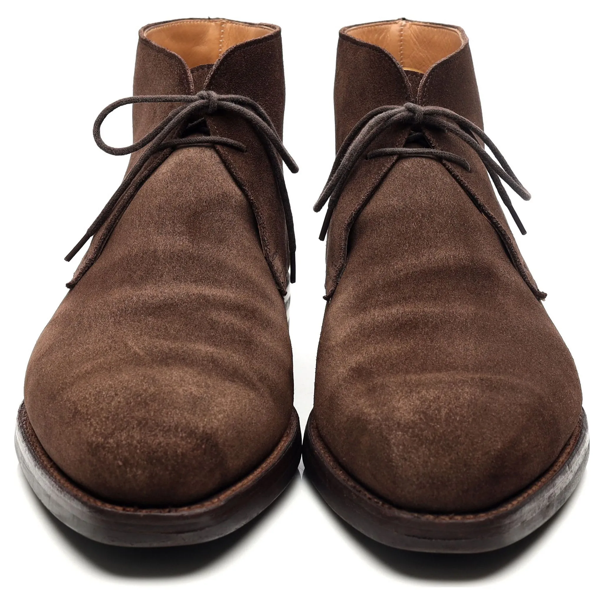 'Tetbury' Dark Brown Suede Chukka Boots UK 10 E