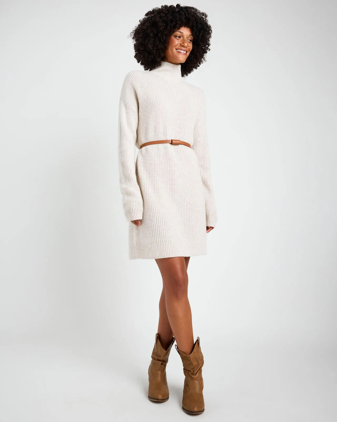 Tori Cashmere Tunic Sweater Dress