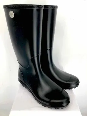 UGG Black Rubber Mid-Calf Rainboot Shoe Size 9 Boots