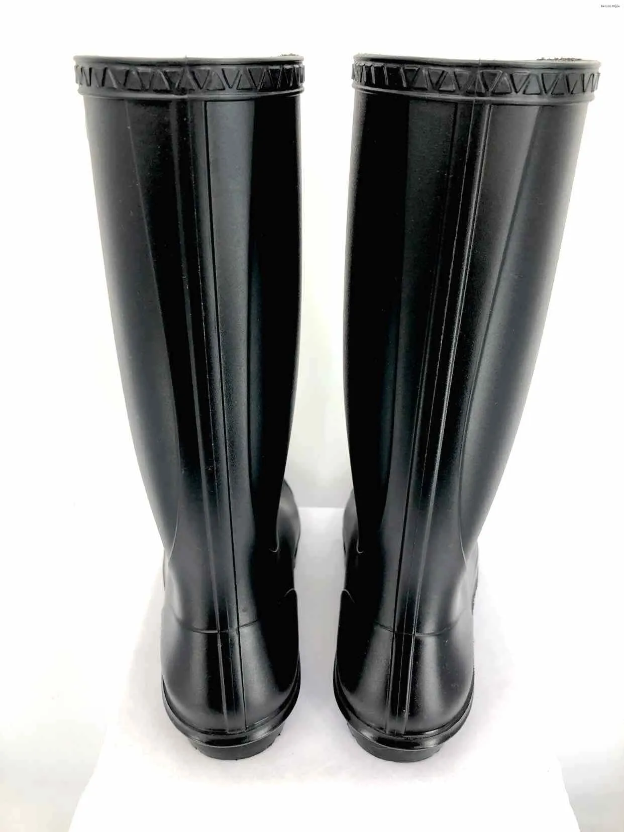 UGG Black Rubber Mid-Calf Rainboot Shoe Size 9 Boots