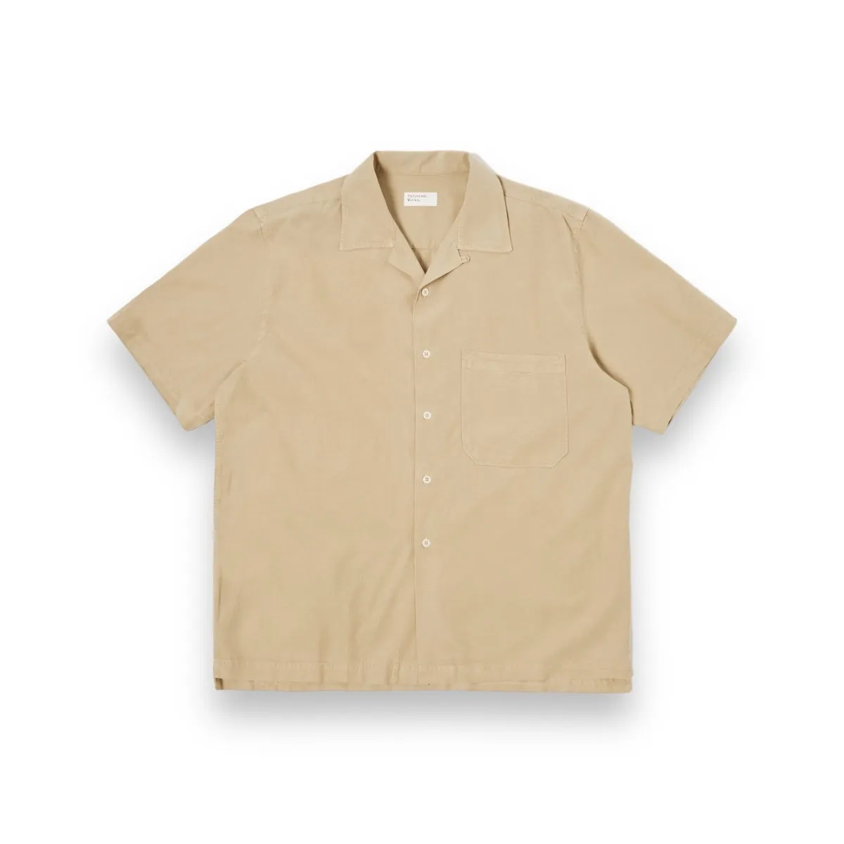 Universal Works Camp II Shirt 30269 Gardenia Lycot summer oak