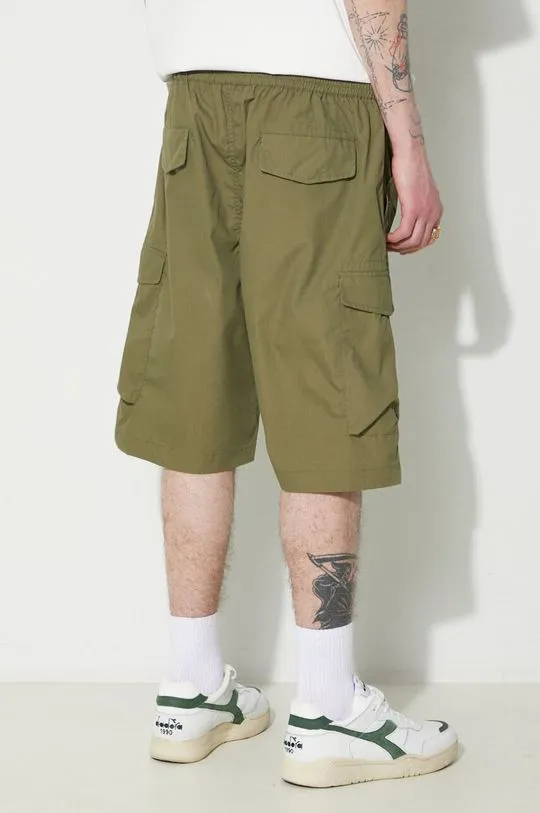 Universal Works shorts Parachute Short men's green color 30159.OLIVE