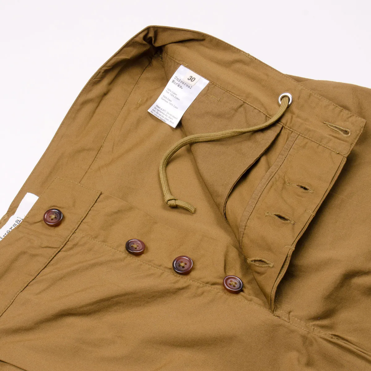 Universal Works - Walk Short Poplin - Khaki