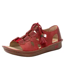 Valerie Oiled Red Sandal