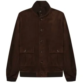 Valstarino Lined Suede Jacket Cafe