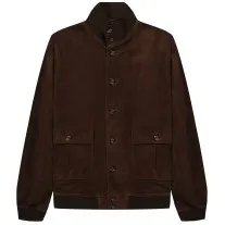 Valstarino Lined Suede Jacket Cafe