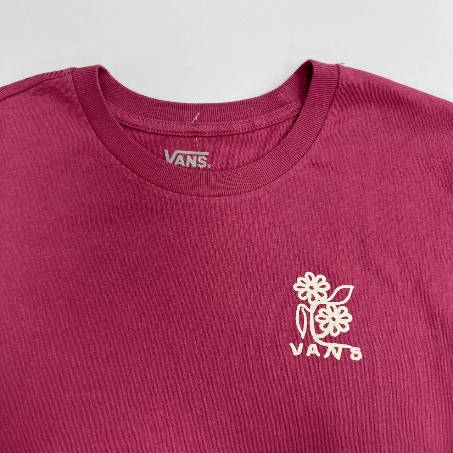 VANS Women's Rose Floral Grpahic Print T-Shirt