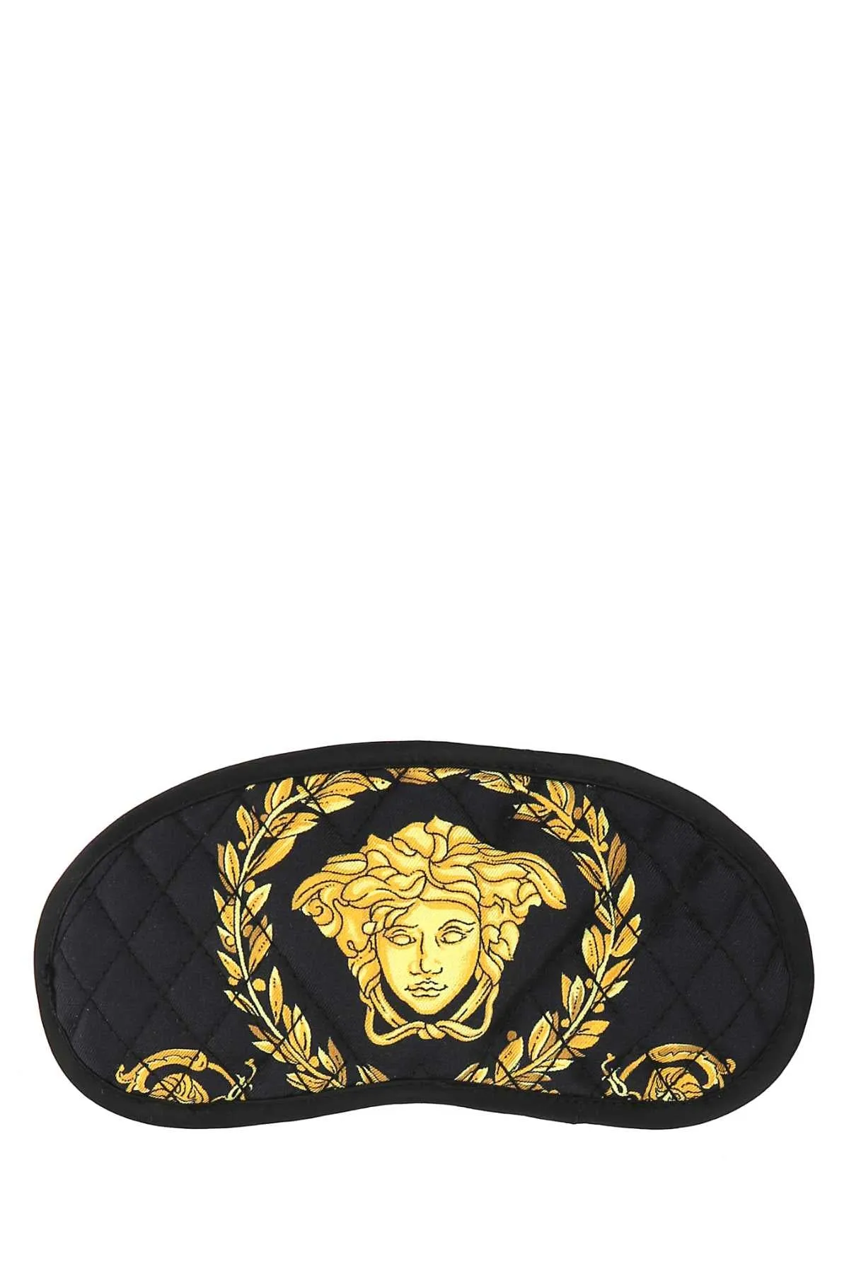 Versace Baroque-Print Quilted Eye Mask