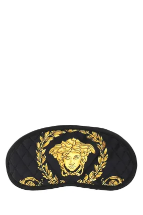 Versace Baroque-Print Quilted Eye Mask