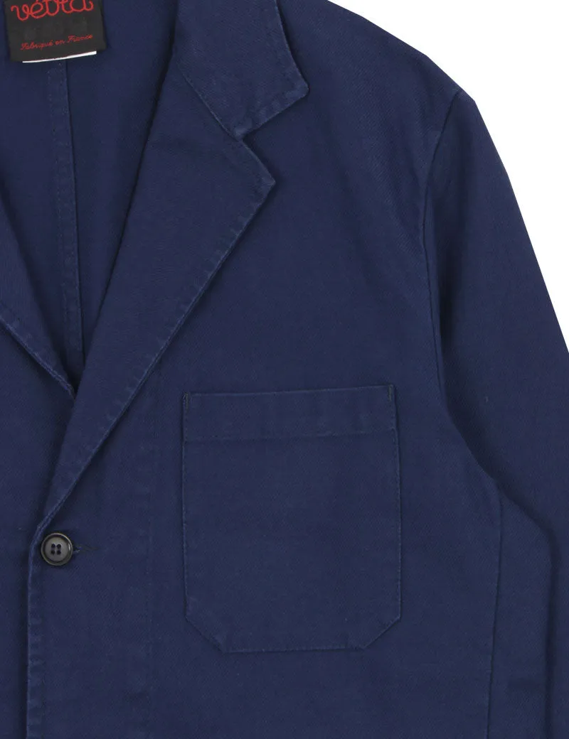 Vetra Workwear Blazer Organic Navy Twill