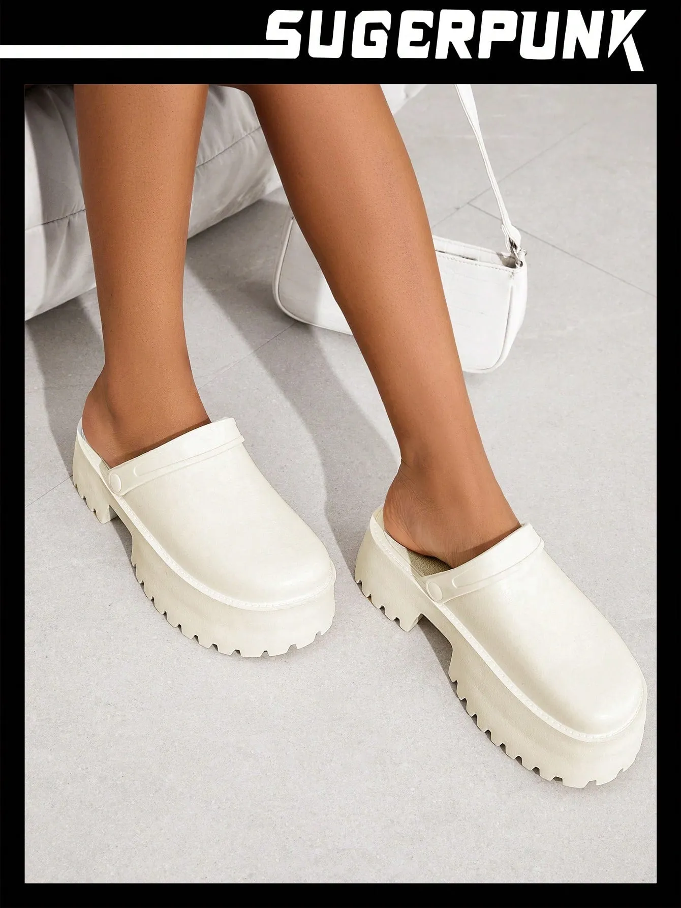 Women Shoes Fashion Candy Colored Thick-Soled Lightweight White Outdoor Eva Slippers