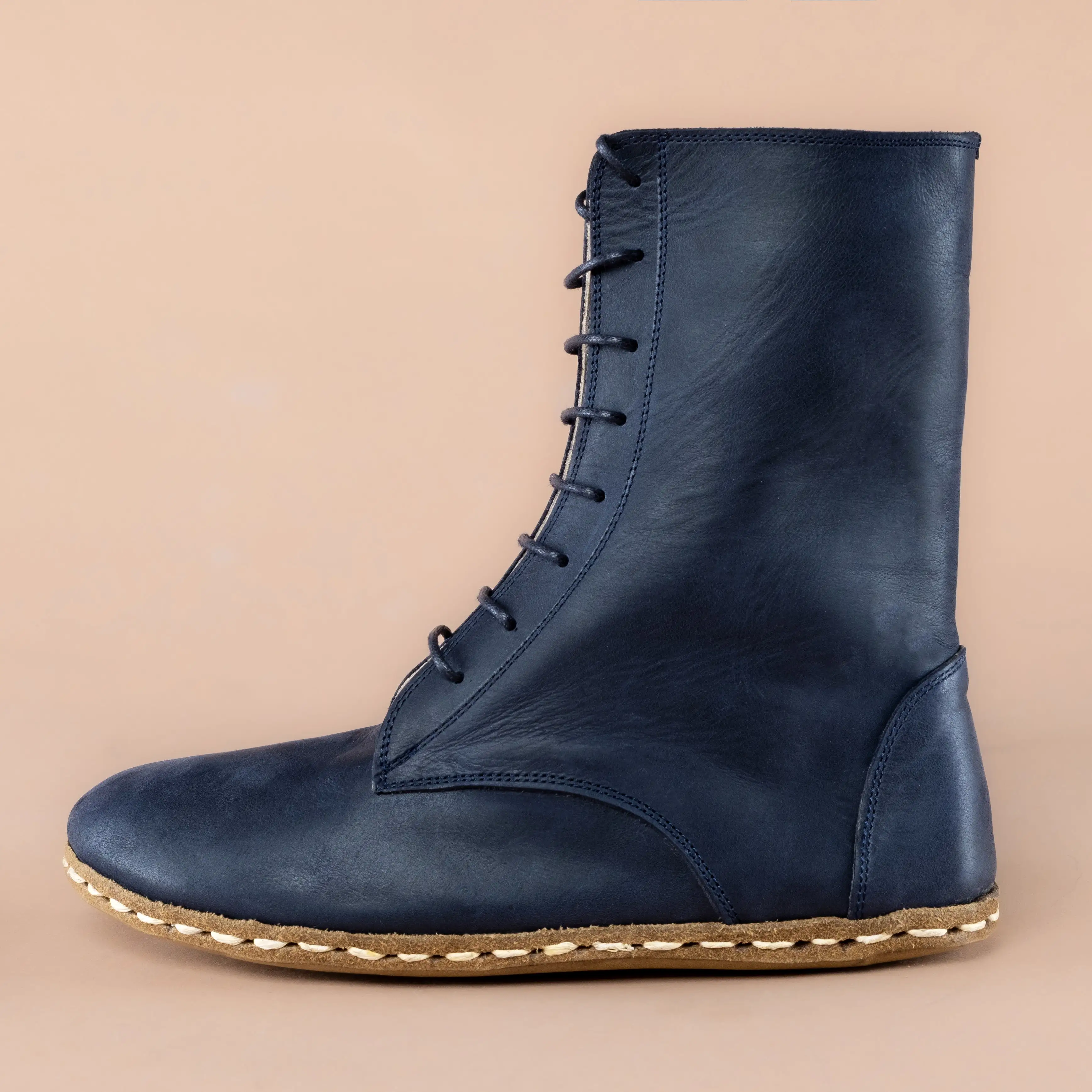 Women's Blue Barefoot High Ankle Boots