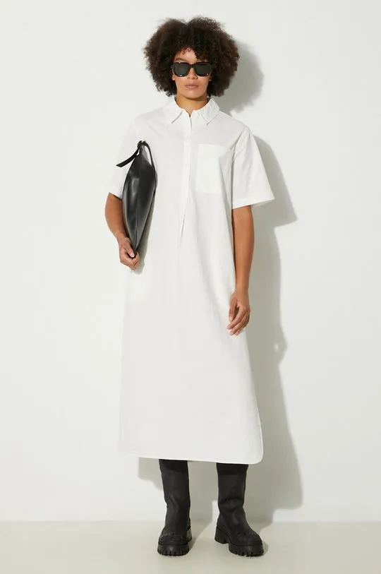 Wood Wood cotton dress Audrey white color