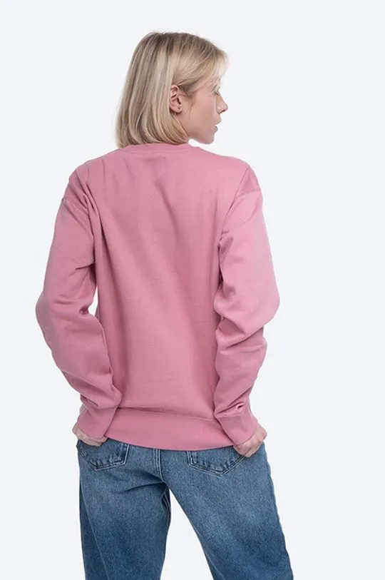 Wood Wood cotton sweatshirt Jess women's pink color