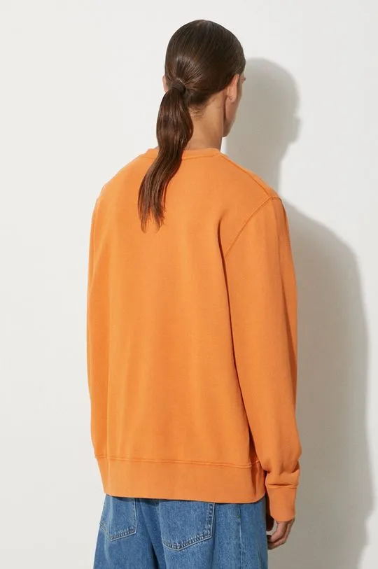 Wood Wood cotton sweatshirt men's orange color