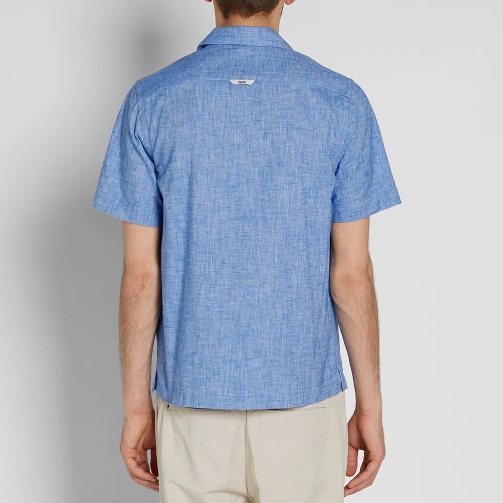 Wood Wood Short Sleeve Brandon ShirtLight Blue