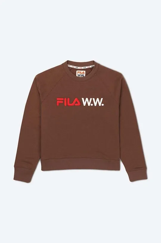 Wood Wood sweatshirt Elene x Filla women's brown color