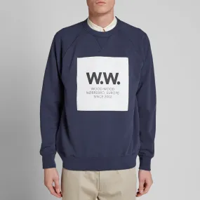 Wood Wood WW Square Hester SweatNavy