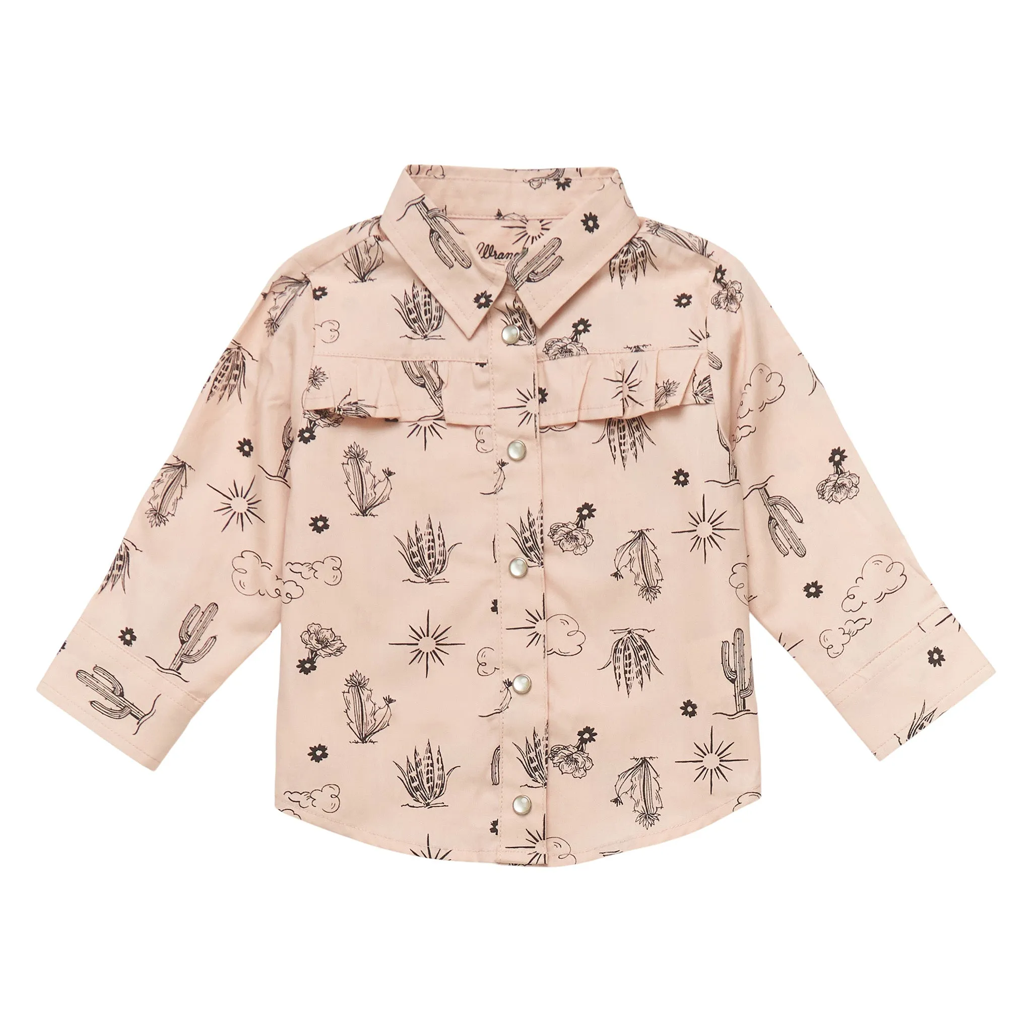 Wrangler Infant Girl's Cactus Long Sleeve