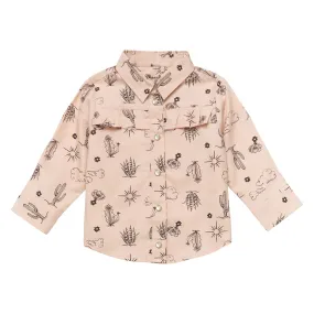 Wrangler Infant Girl's Cactus Long Sleeve